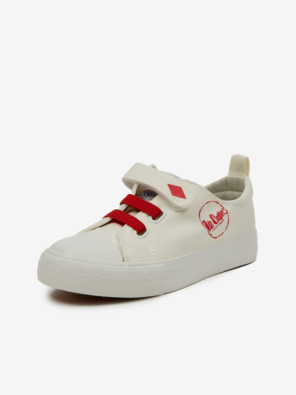 Lee Cooper Rote und cremefarbene Kinder-Turnschuhe Lee Cooper