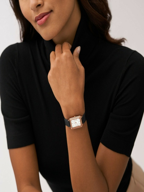 Fossil Damenuhr Fossil RAQUEL quadratisch