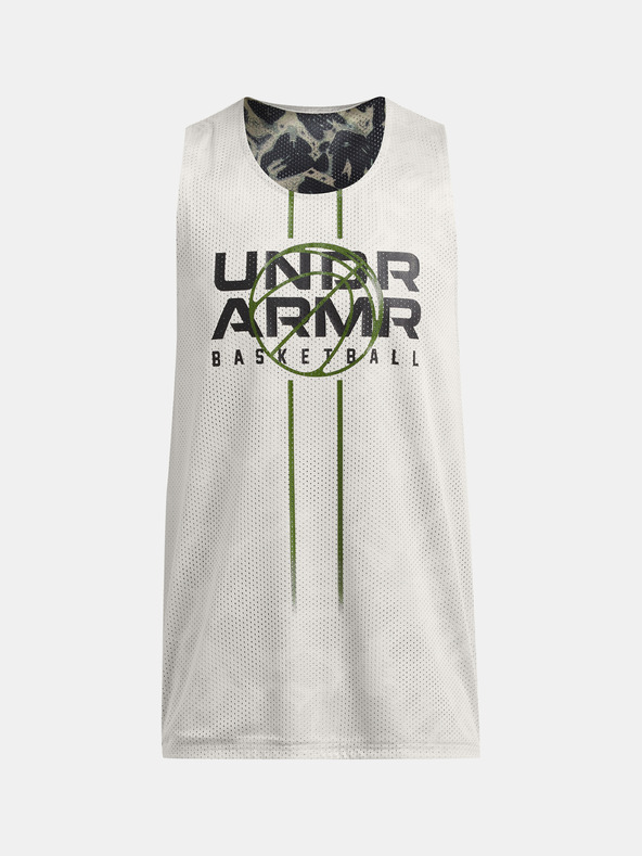 Under Armour Herren Tank Top Under Armour UA Zone Reversible Jsy-GRN