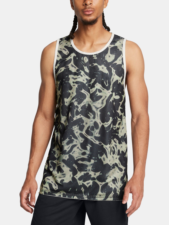 Under Armour Herren Tank Top Under Armour UA Zone Reversible Jsy-GRN