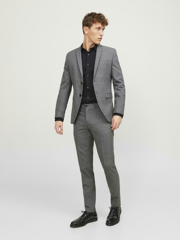 Jack & Jones Dunkelgraue Herren Wollmischung Anzughose Jack & Jones Solaris
