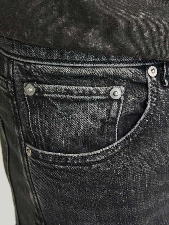 Jack & Jones Schwarze Straight Fit-Jeans für Herren Jack & Jones Chris