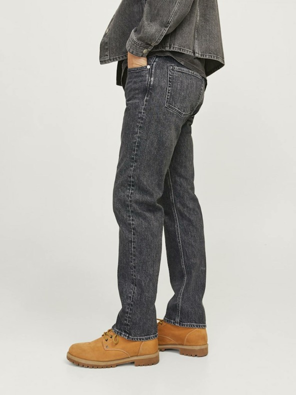 Jack & Jones Schwarze Straight Fit-Jeans für Herren Jack & Jones Chris
