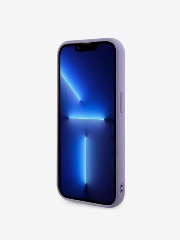 Guess Guess Pailletten Logo Rückseite für iPhone 14 Pro Max Violett