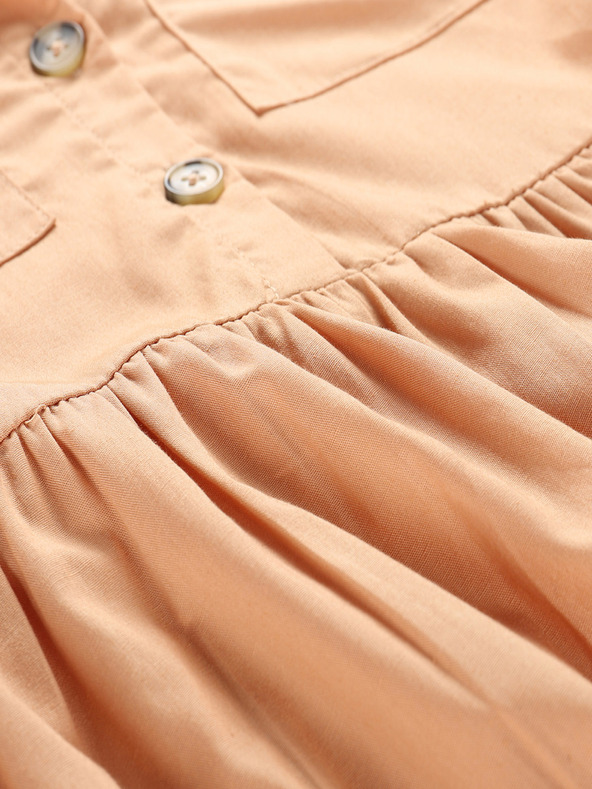 NAX Braunes Mädchenkleid NAX Erfo