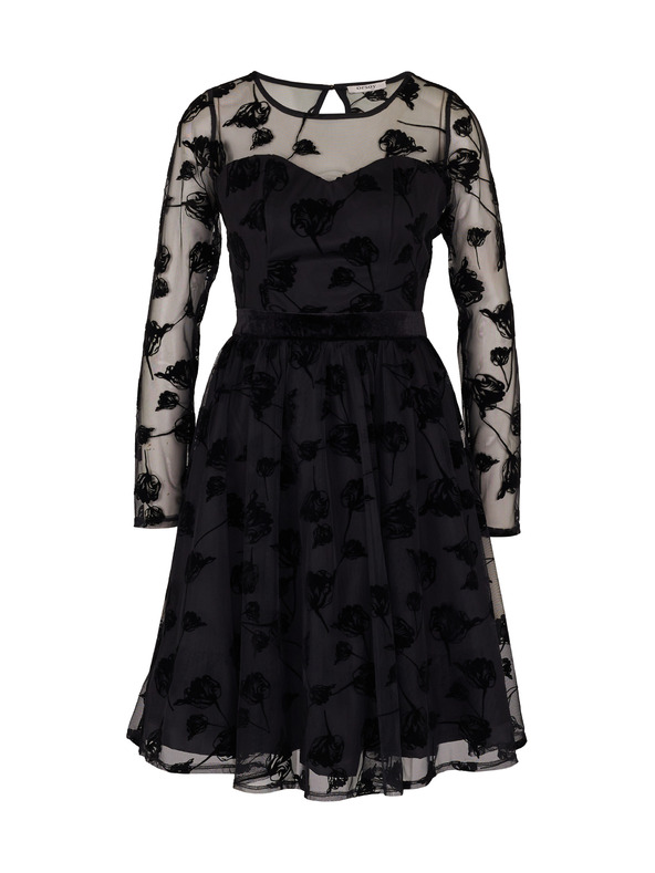 Orsay Schwarzes knielanges Damenkleid ORSAY