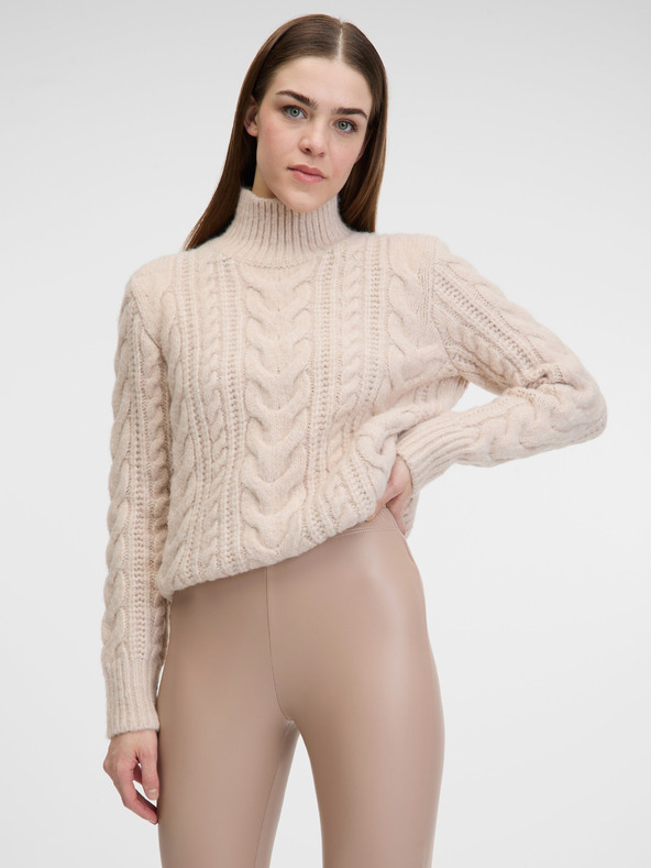 Orsay Beigefarbene Damenleggings ORSAY