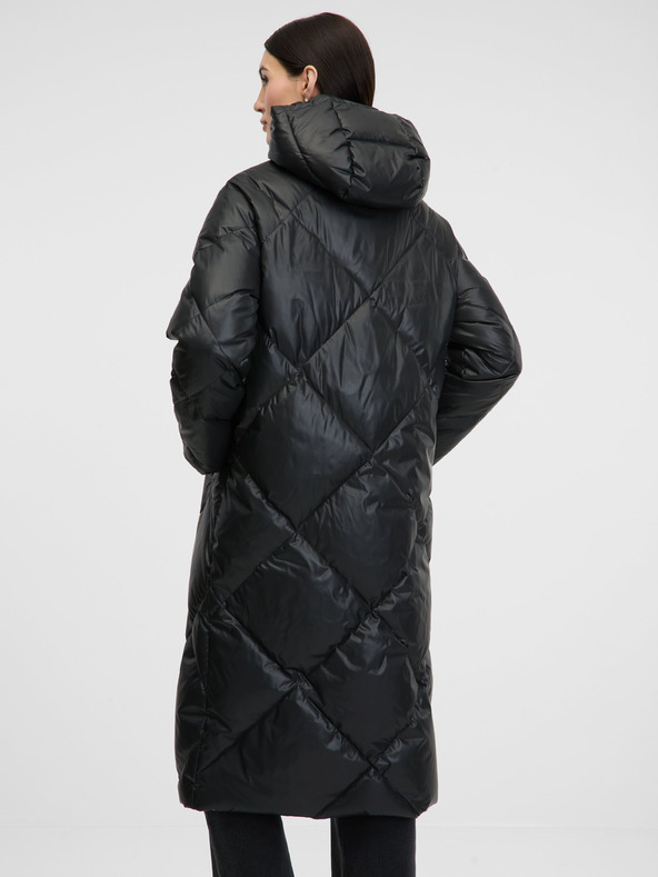 Orsay Schwarzer gesteppter Damen-Daunenmantel ORSAY