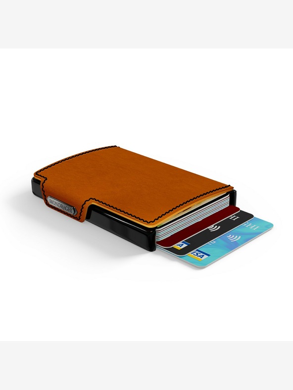 Mondraghi Mondraghi Racing orangefarbene Lederbrieftasche