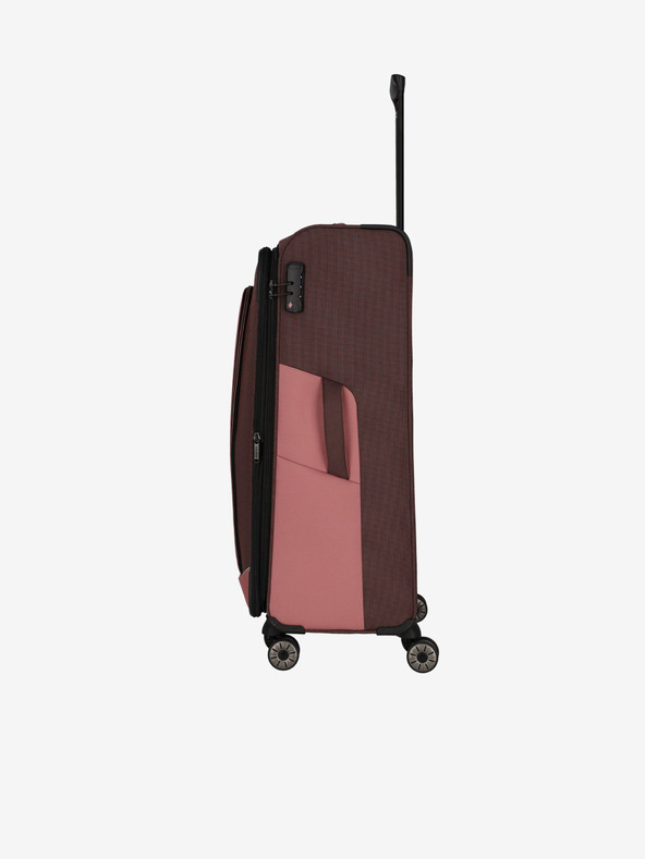 Travelite Rosafarbener und brauner Travelite Viia 4w L