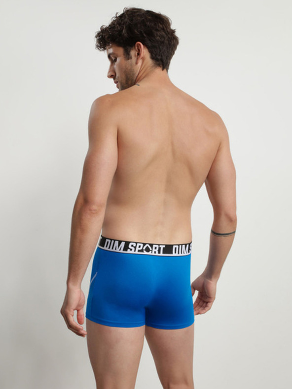 DIM Dreier-Set Herren-Boxershorts in Schwarz und Blau DIM SPORT MICROFIBRE BOXER 3x