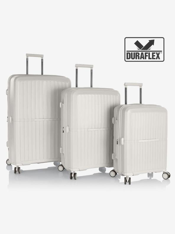 Heys Set aus drei weißen Heys Airlite Reisekoffern S,M,L