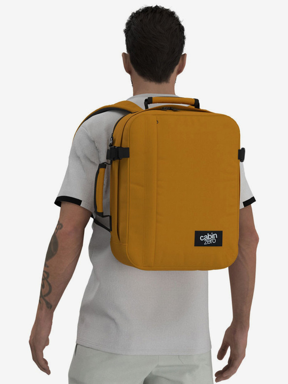 CabinZero Senfgelber Unisex-Rucksack CabinZero Classic Tech (28L)