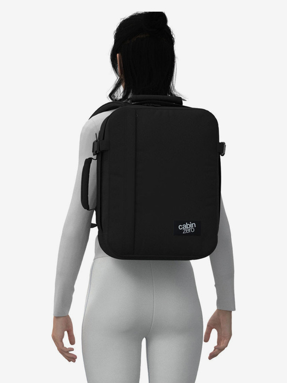 CabinZero Schwarzer Unisex-Rucksack CabinZero Classic Tech (28L)