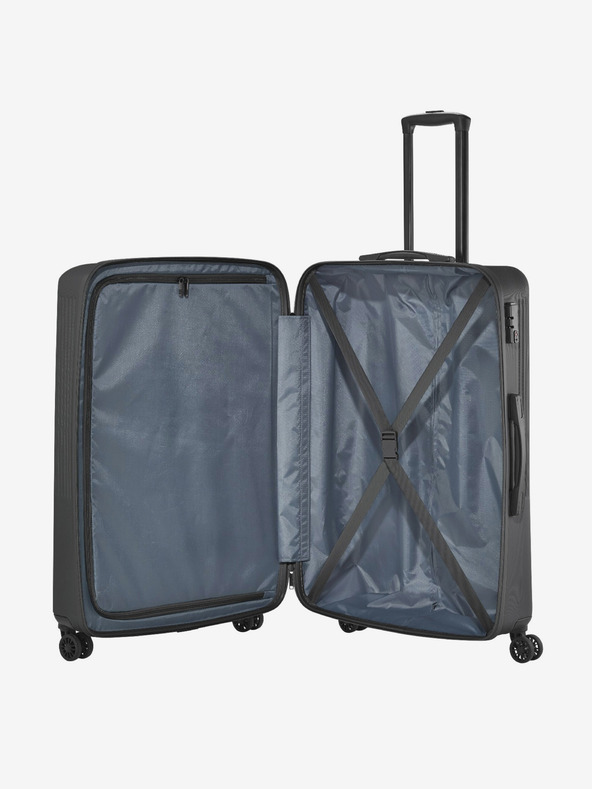 Travelite Dreier-Set Travelite Bali dunkelgraue Reisetaschen S,M,L