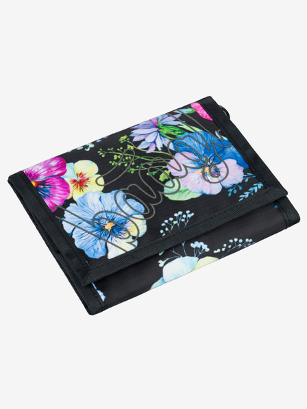 BAAGL Schwarzes Portemonnaie Baagl Flowers