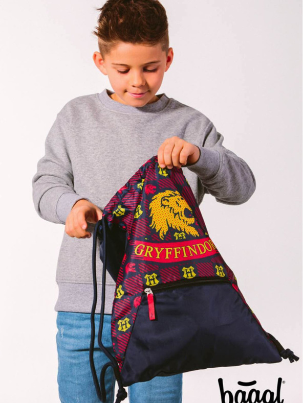BAAGL  Roter und blauer Baagl Harry Potter Gryffindor Ranzen mit Tasche