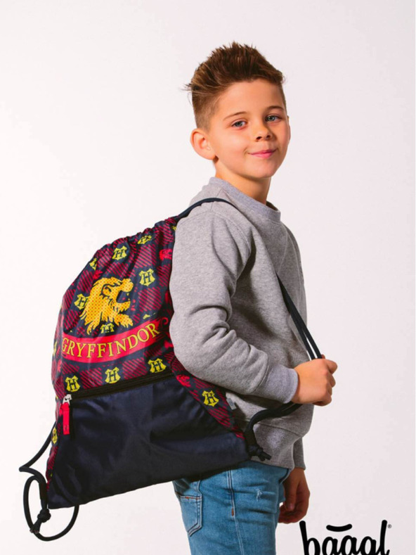 BAAGL  Rot-blaues Schulset - Aktentasche, Federmäppchen, Tasche Baagl Zippy Harry Potter Gryffindor