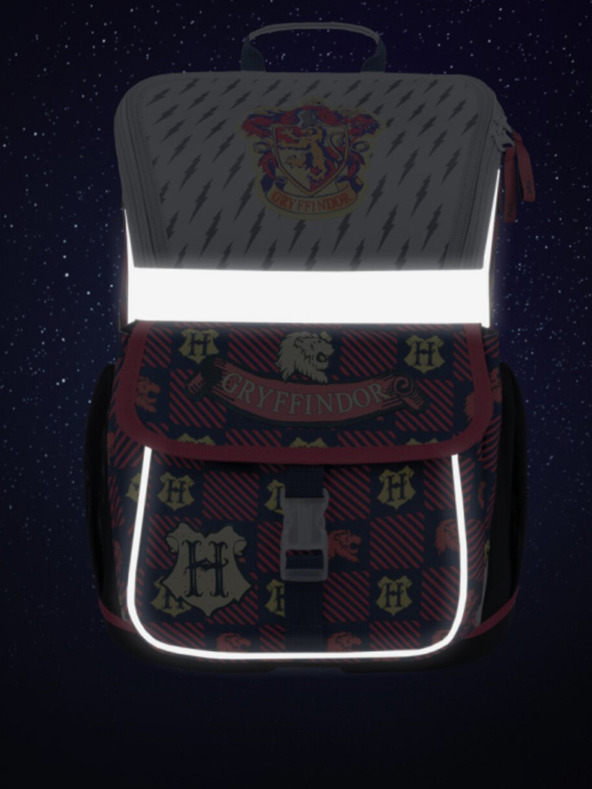 BAAGL  Rot-blaues Schulset - Aktentasche, Federmäppchen, Tasche Baagl Zippy Harry Potter Gryffindor