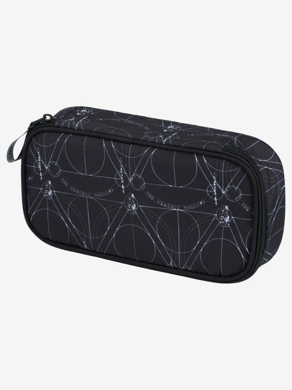 BAAGL  Schwarzes Schulset - Rucksack, Etui, Tasche Baagl Skate Harry Potter Deathly Hallows