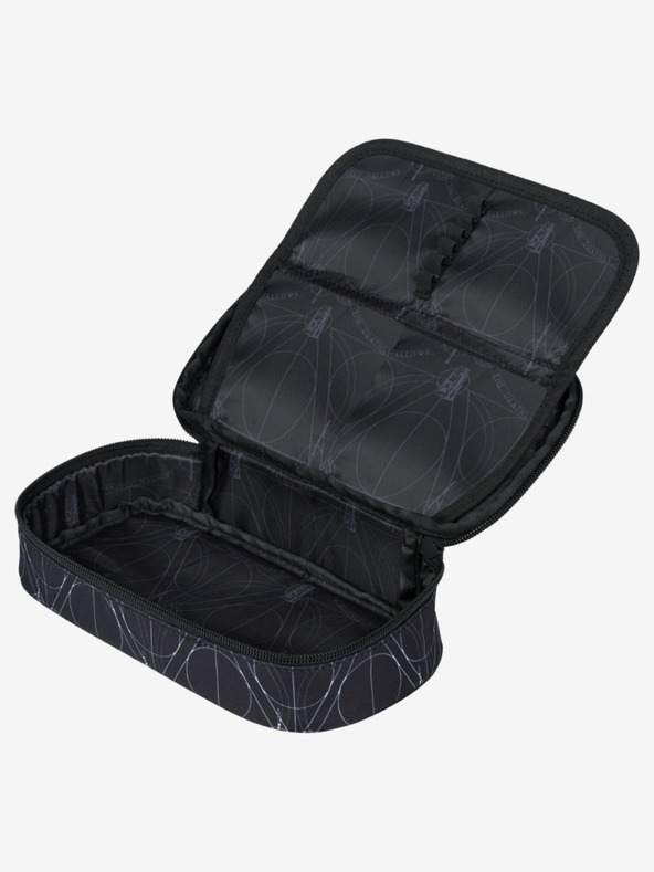 BAAGL  Schwarzes Schulset - Rucksack, Etui, Tasche Baagl Skate Harry Potter Deathly Hallows