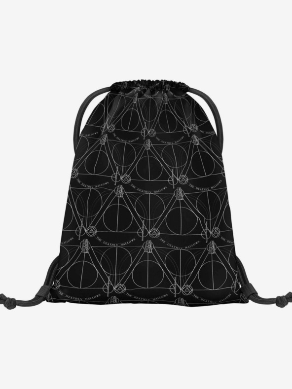 BAAGL  Schwarzes Schulset - Rucksack, Etui, Tasche Baagl Skate Harry Potter Deathly Hallows
