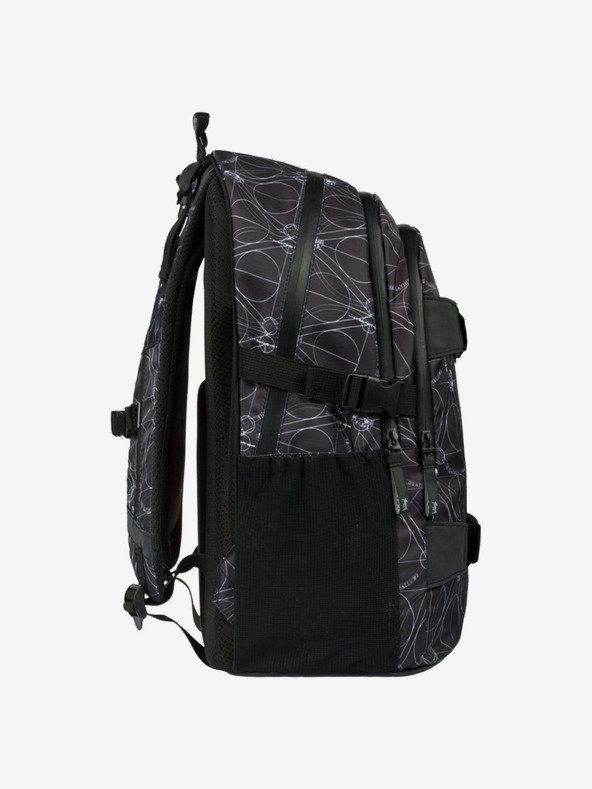 BAAGL  Schwarzes Schulset - Rucksack, Etui, Tasche Baagl Skate Harry Potter Deathly Hallows
