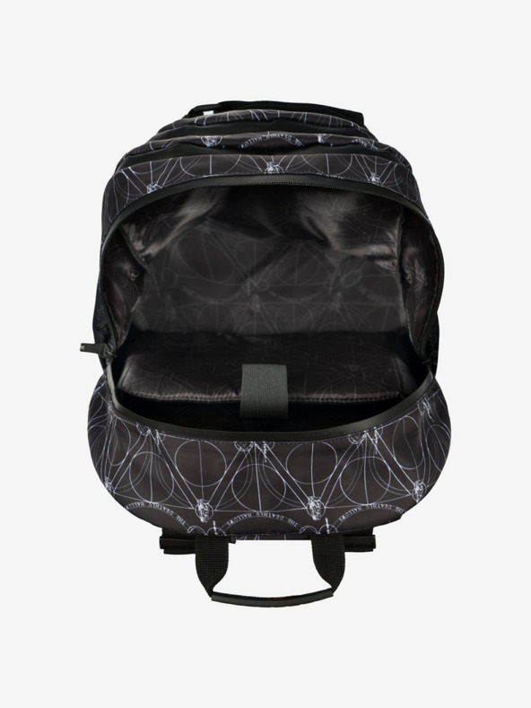 BAAGL  Schwarzes Schulset - Rucksack, Etui, Tasche Baagl Skate Harry Potter Deathly Hallows