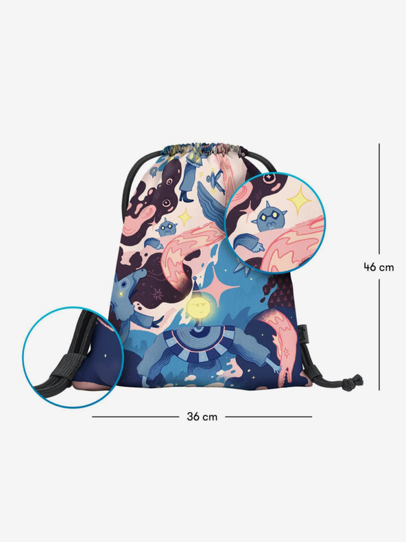 BAAGL  Blaue Tasche Baagl eARTh - Stadt Dschungel von Mára Čmára