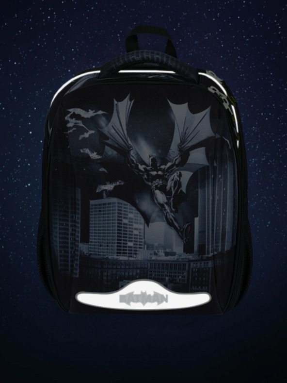 BAAGL  Schwarzer Schulranzen Baagl Shelly Batman Dark City