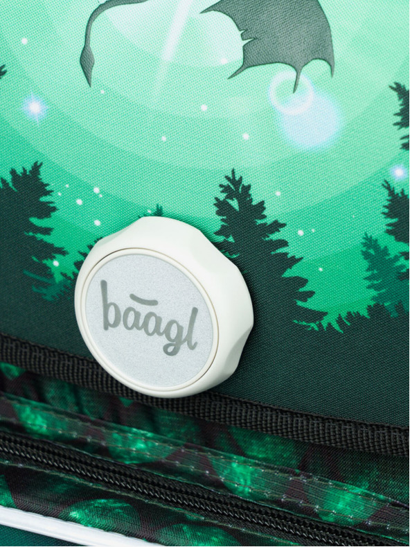 BAAGL  Grüner Schulranzen Ergo Baagl Dragon