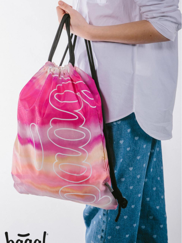 BAAGL  Rosa Tasche Baagl Skate Pink Stripes