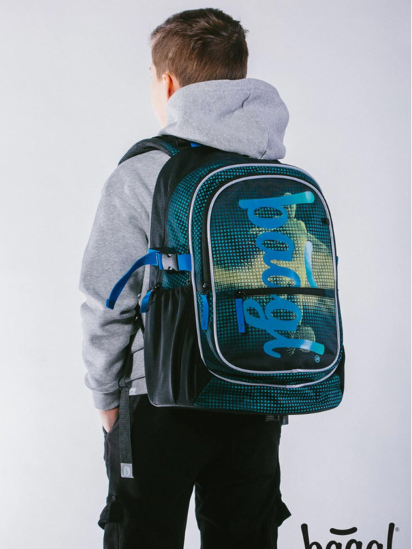 BAAGL  Grüner Schulrucksack Baagl Core Football Player