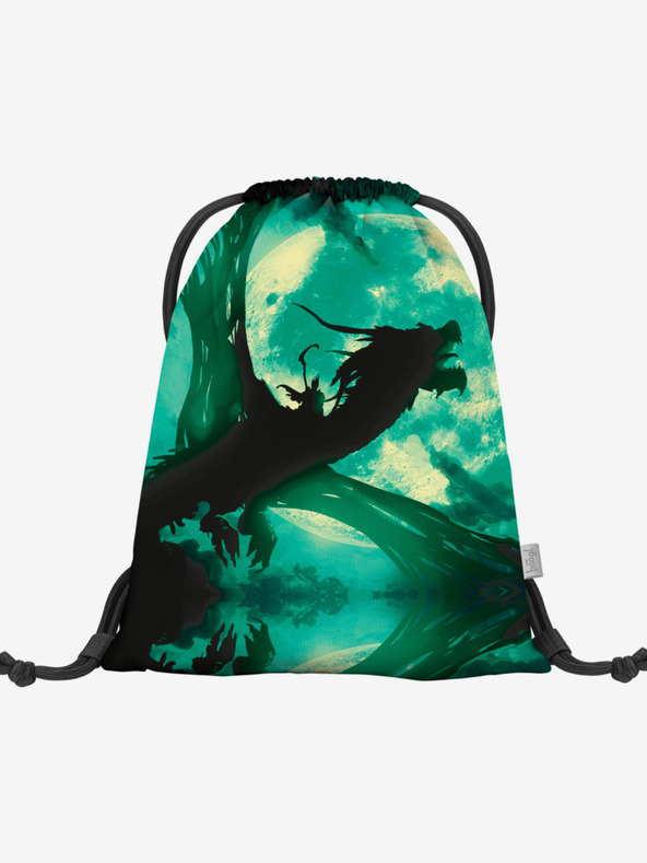 BAAGL  Grünes Schulset Ergo - Aktentasche, Federmäppchen, Tasche Baagl Dragon