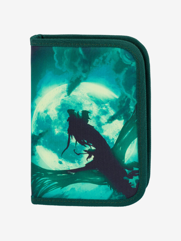 BAAGL  Grünes Schulset Ergo - Aktentasche, Federmäppchen, Tasche Baagl Dragon