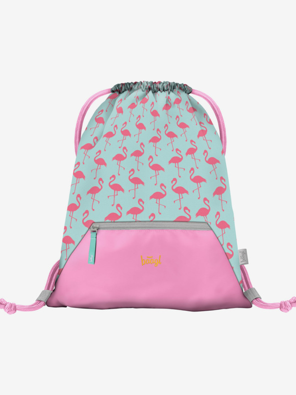 BAAGL  Rosa Schulset Zippy - Aktentasche, Federmäppchen, Tasche Baagl Flamingo