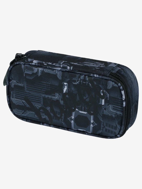BAAGL  Graues Schulset - Rucksack, Mäppchen, Tasche Baagl Core Technic