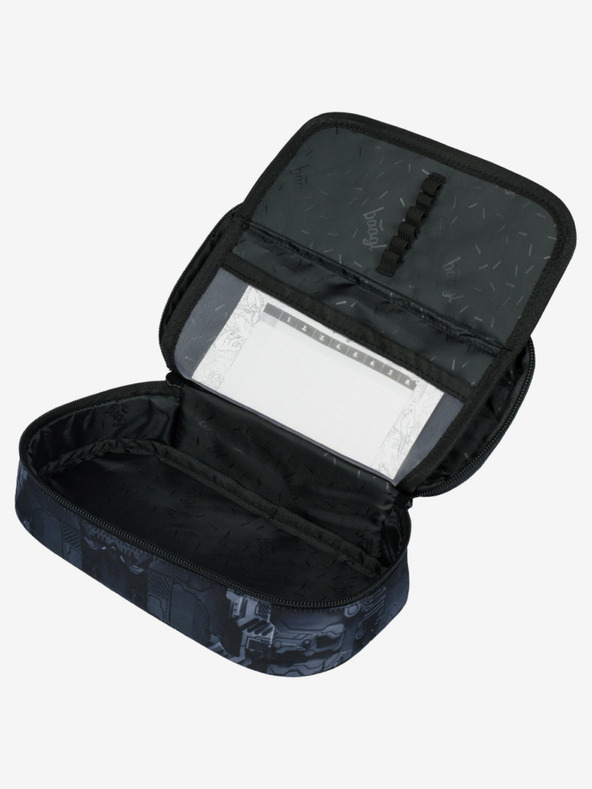BAAGL  Graues Schulset - Rucksack, Mäppchen, Tasche Baagl Core Technic