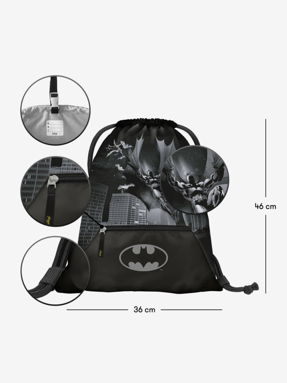 BAAGL  Schwarze Tasche mit Tasche Baagl Batman Dark City