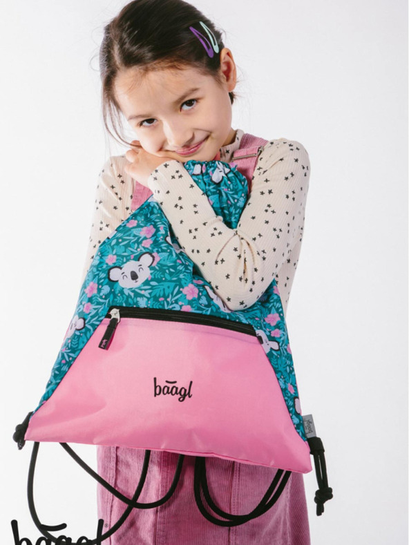 BAAGL  Grüne Tasche mit Tasche Baagl Baby Koala