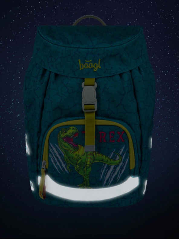 BAAGL  Grüner Schulrucksack Airy Baagl T-Rex