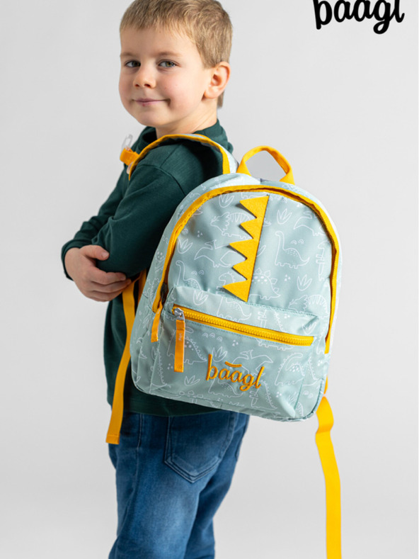 BAAGL  Grüner Vorschulrucksack Baagl Dino