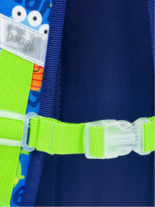 BAAGL  Blauer Vorschulrucksack Baagl Monsters
