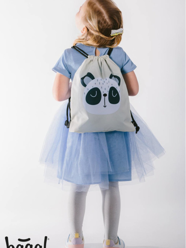 BAAGL  Graue Vorschultasche Baagl Panda