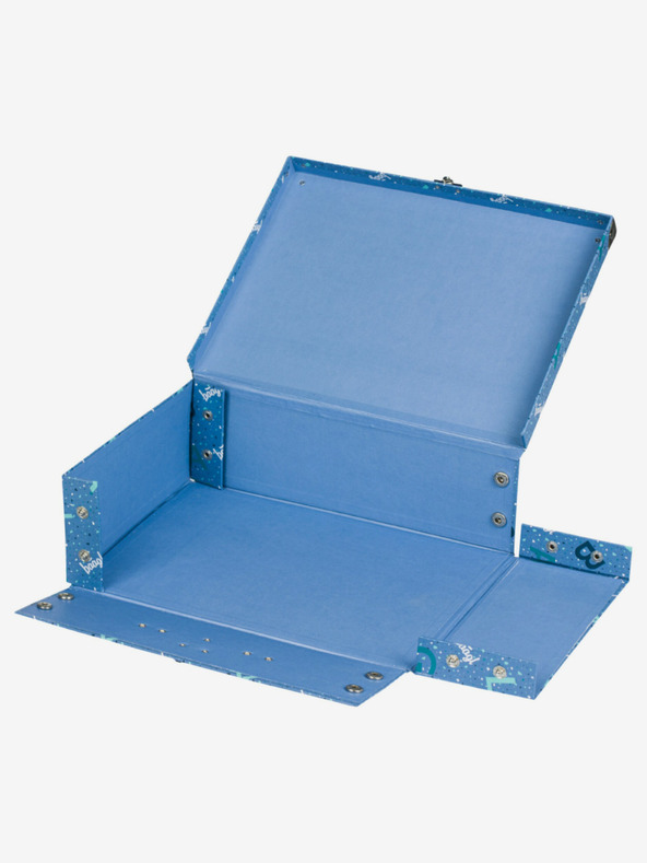 BAAGL  Blaue Faltschultasche mit Beschlägen Baagl Logo