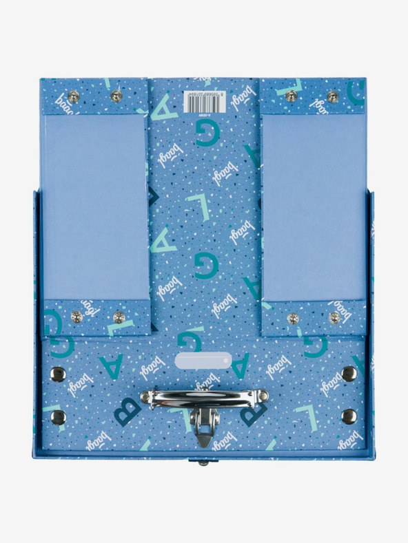 BAAGL  Blaue Faltschultasche mit Beschlägen Baagl Logo