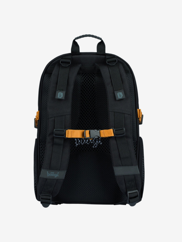 BAAGL  Schwarzes Schulset Core - Rucksack, Mäppchen, Tasche Baagl Metallic Bronze