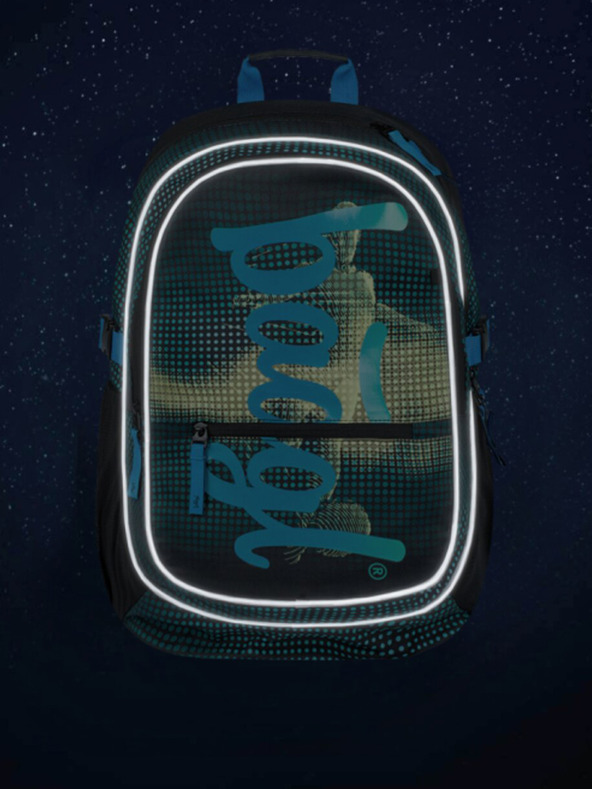 BAAGL  Grünes Schulset Core - Rucksack, Mäppchen, Tasche Baagl Fußballer
