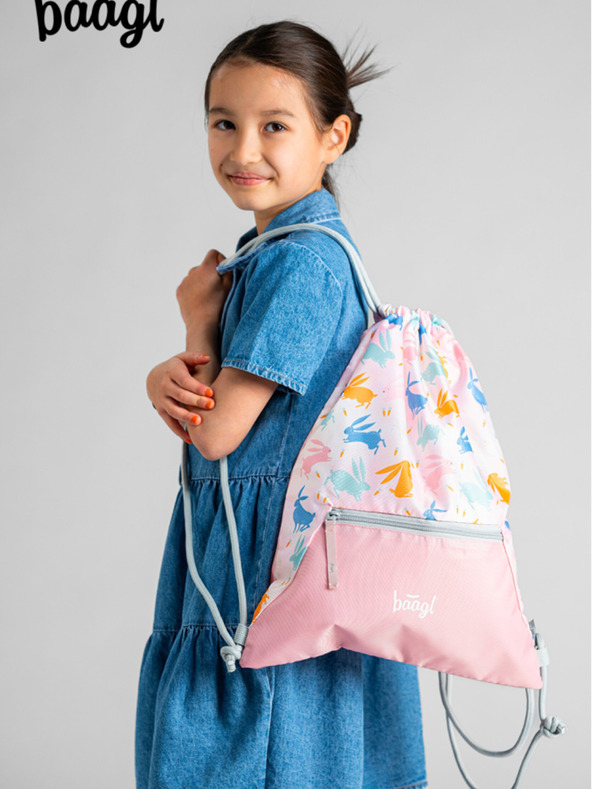 BAAGL  Rosa Tasche mit Fach Baagl Bunny