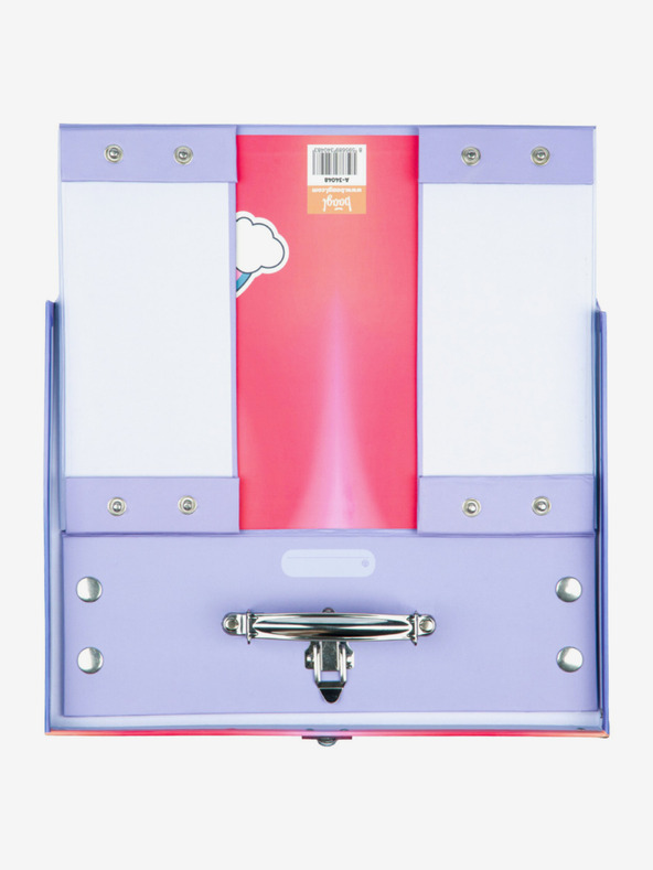 BAAGL  Rotes faltbares Schulmäppchen mit Beschlägen Baagl Hippie